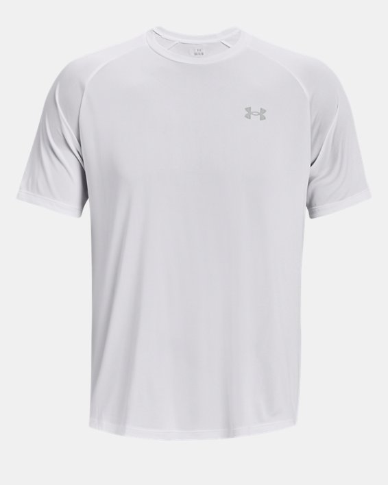 Men's UA Tech™ Reflective Short Sleeve in White image number 5